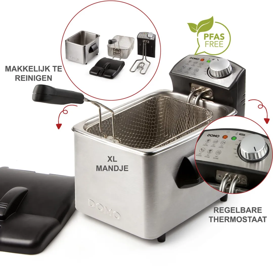 Domo DO458FR Friteuse 4L - 3000W