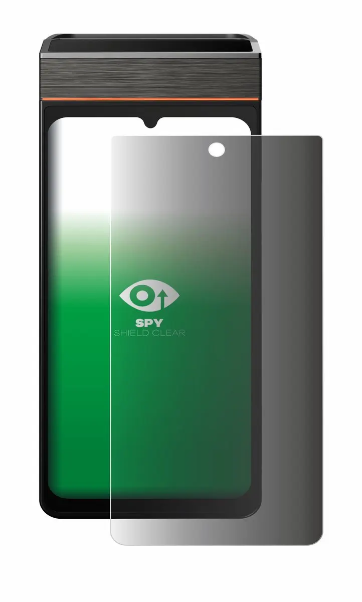 upscreen Spy Shield Privacy Screenprotector Sunmi V3e - Transparant - afbeelding 5 van 6