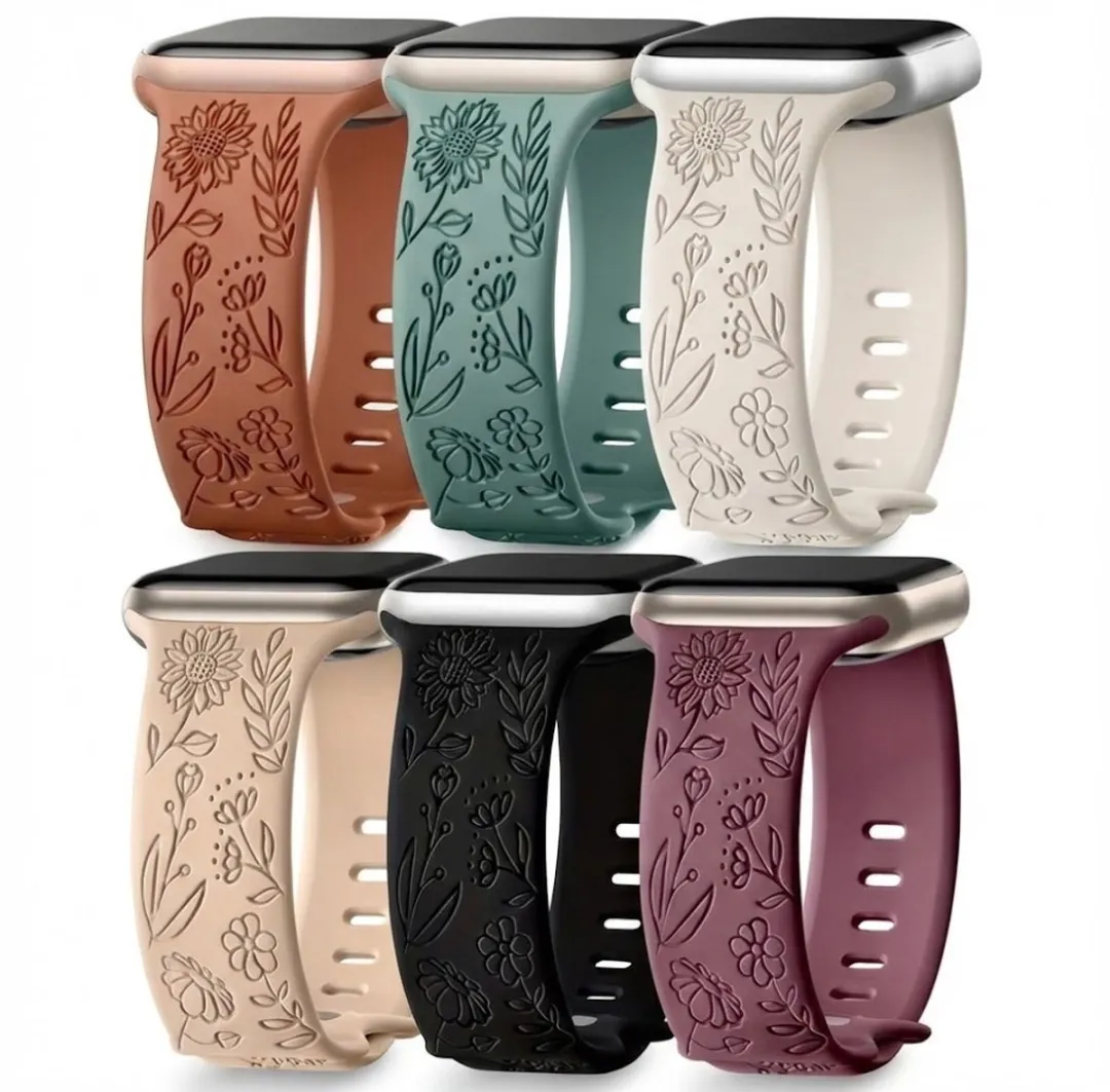 NUVEX Apple Watch Bandjes Set - 6 Stuks - 42mm/44mm/45mm/46mm/49mm - Gemengde Kleuren