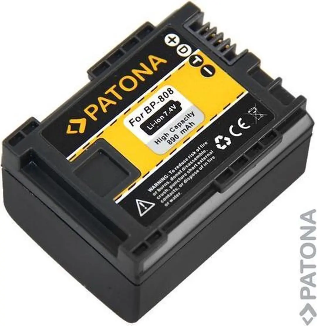 Patona Accu voor Canon BP-808/BP-819/BP-809 - 890mAh - afbeelding 6 van 6