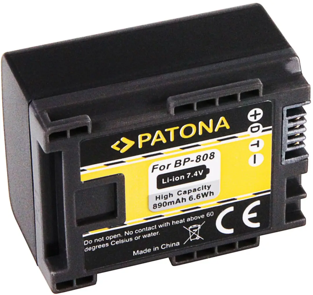 Patona Accu voor Canon BP-808/BP-819/BP-809