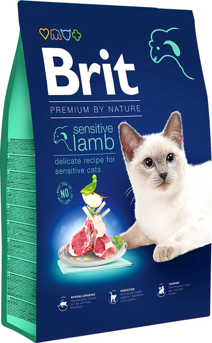 Brit Premium by Nature Kattenvoer Lam 8kg