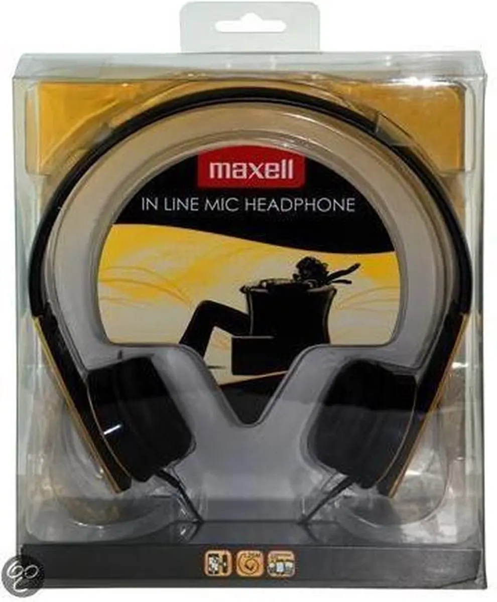 Maxell HP Mic on-ear koptelefoon met microfoon