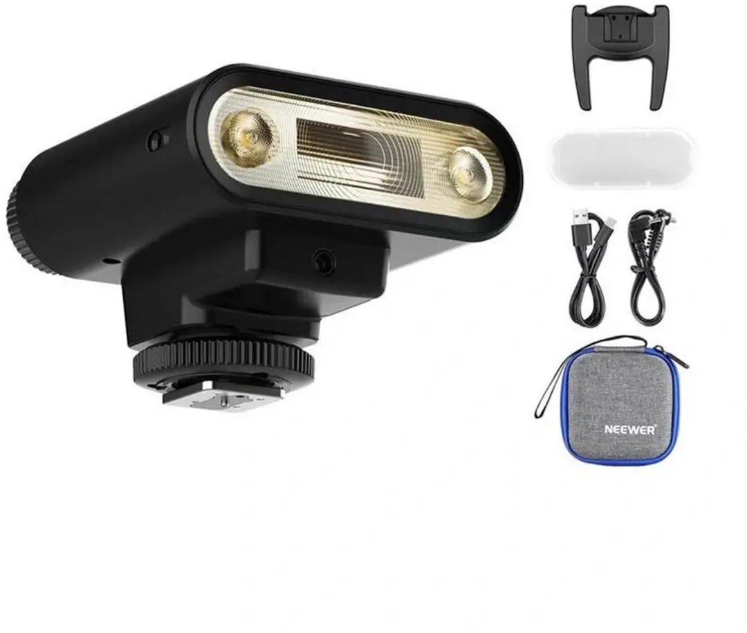Neewer Retro Camera Flash 10105604 - Zwart - afbeelding 3 van 3