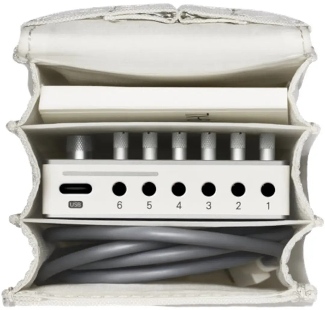 Teenage Engineering Field Accordion Tas Wit voor TX-6 - afbeelding 4 van 5