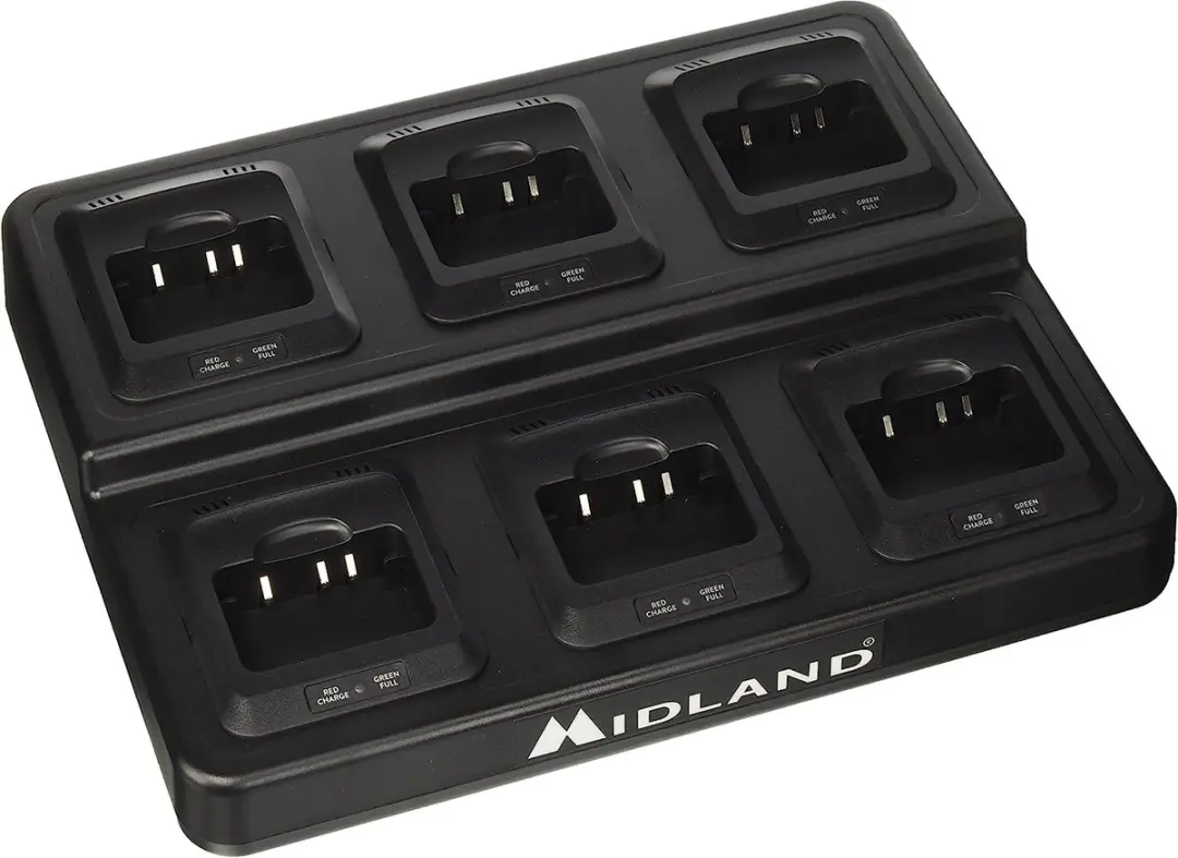 Midland Tafellader 6-voudig Standlader voor opladen van 6 stuks Midland G10 C121