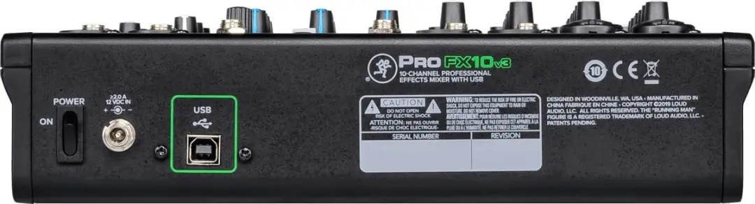 Mackie ProFX10v3 mengpaneel met USB - 10 kanalen - afbeelding 4 van 6