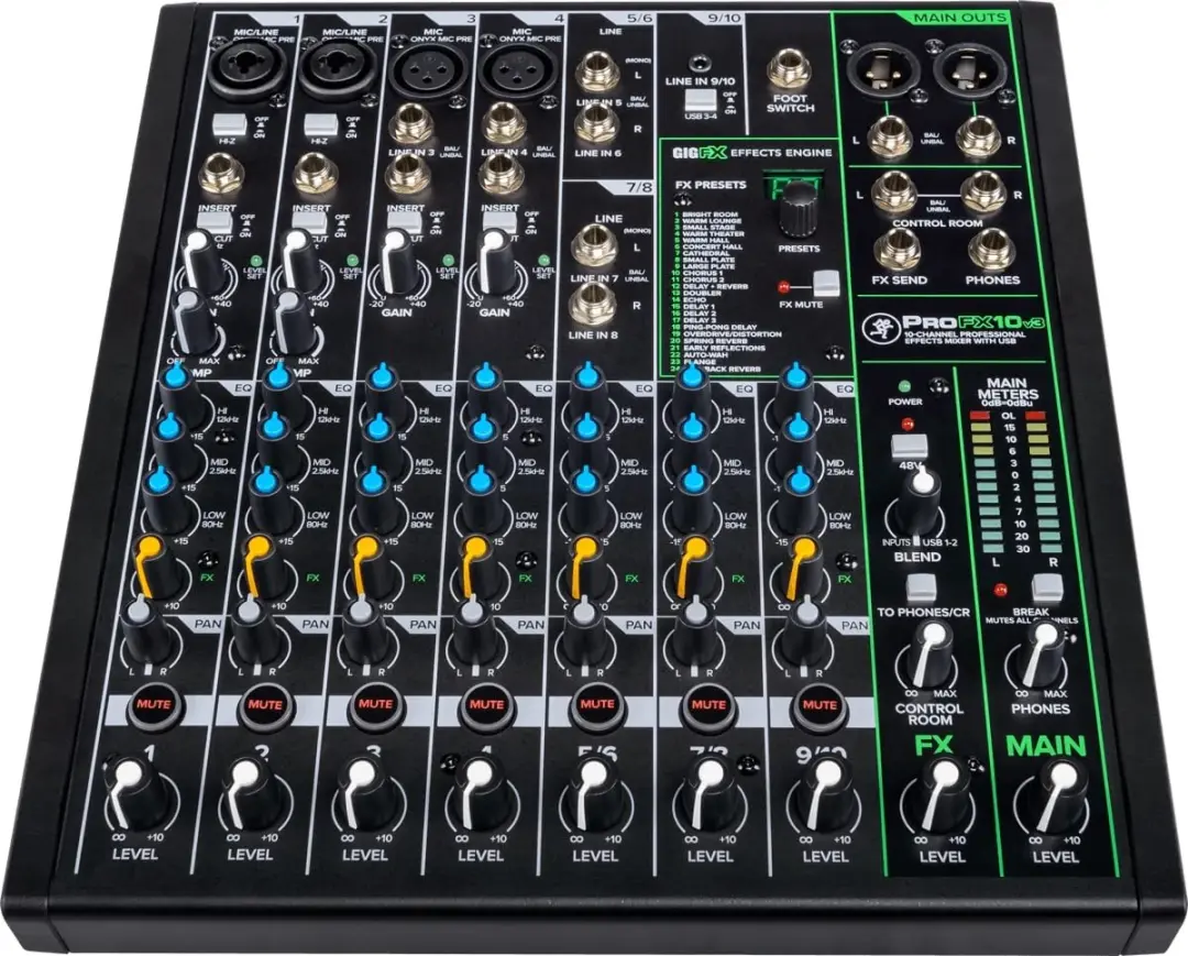 Mackie ProFX10v3 mengpaneel met USB - 10 kanalen - afbeelding 3 van 6