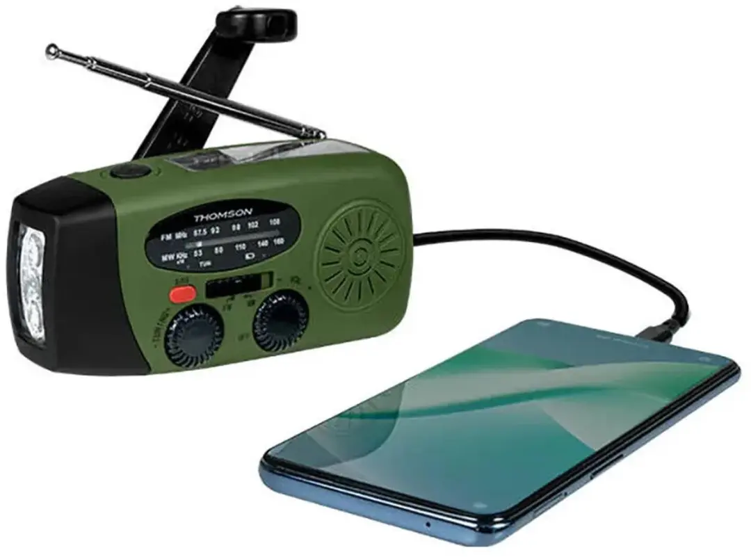 Thomson RT260 Noodradio - Groen - afbeelding 6 van 6