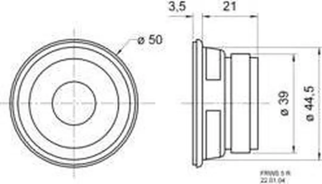 Visaton FRWS 5 R Breedband-luidspreker - 8 Ohm - afbeelding 4 van 6