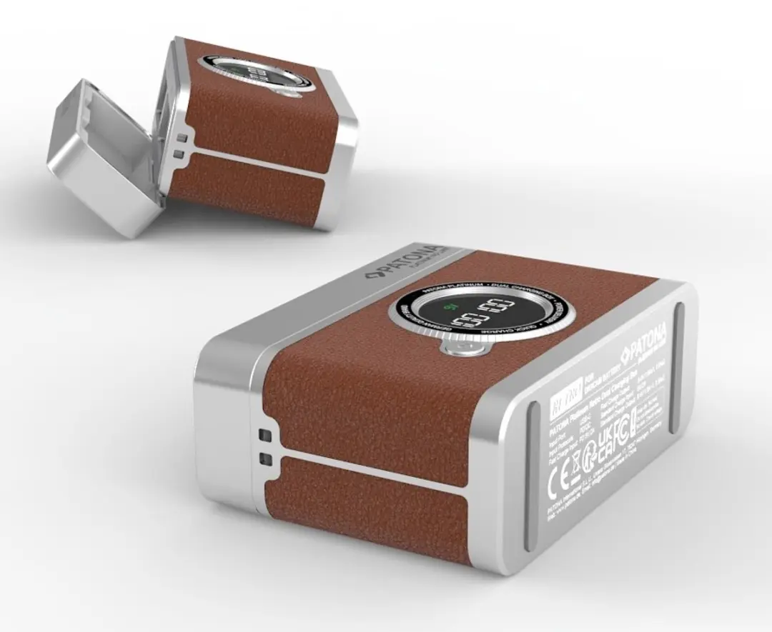 Patona Duo Oplaadbox USB-C voor Canon LP-E17 - 2 Accu's - afbeelding 5 van 5