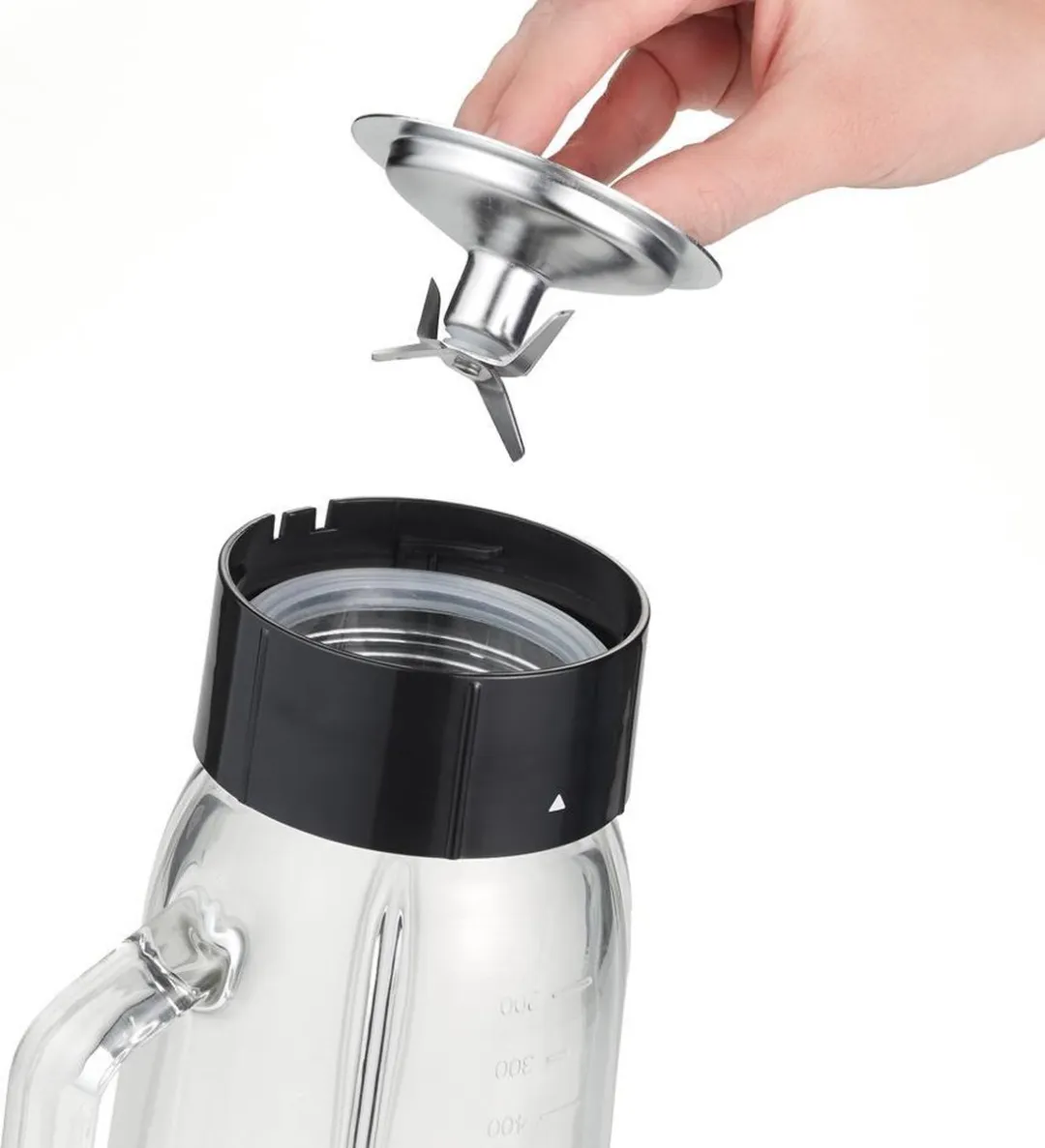 Severin SM 3734 Blender 500W - 1L - Geborsteld RVS-zwart