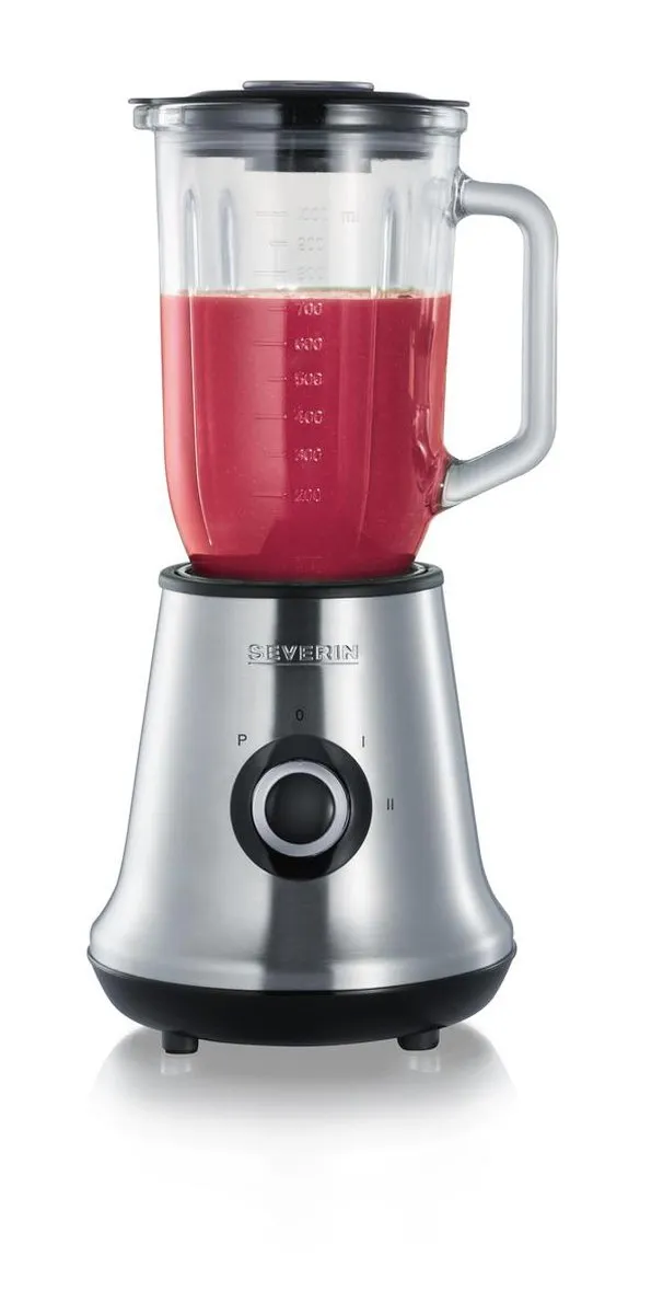 Severin SM 3734 Blender 500W - 1L - Geborsteld RVS-zwart