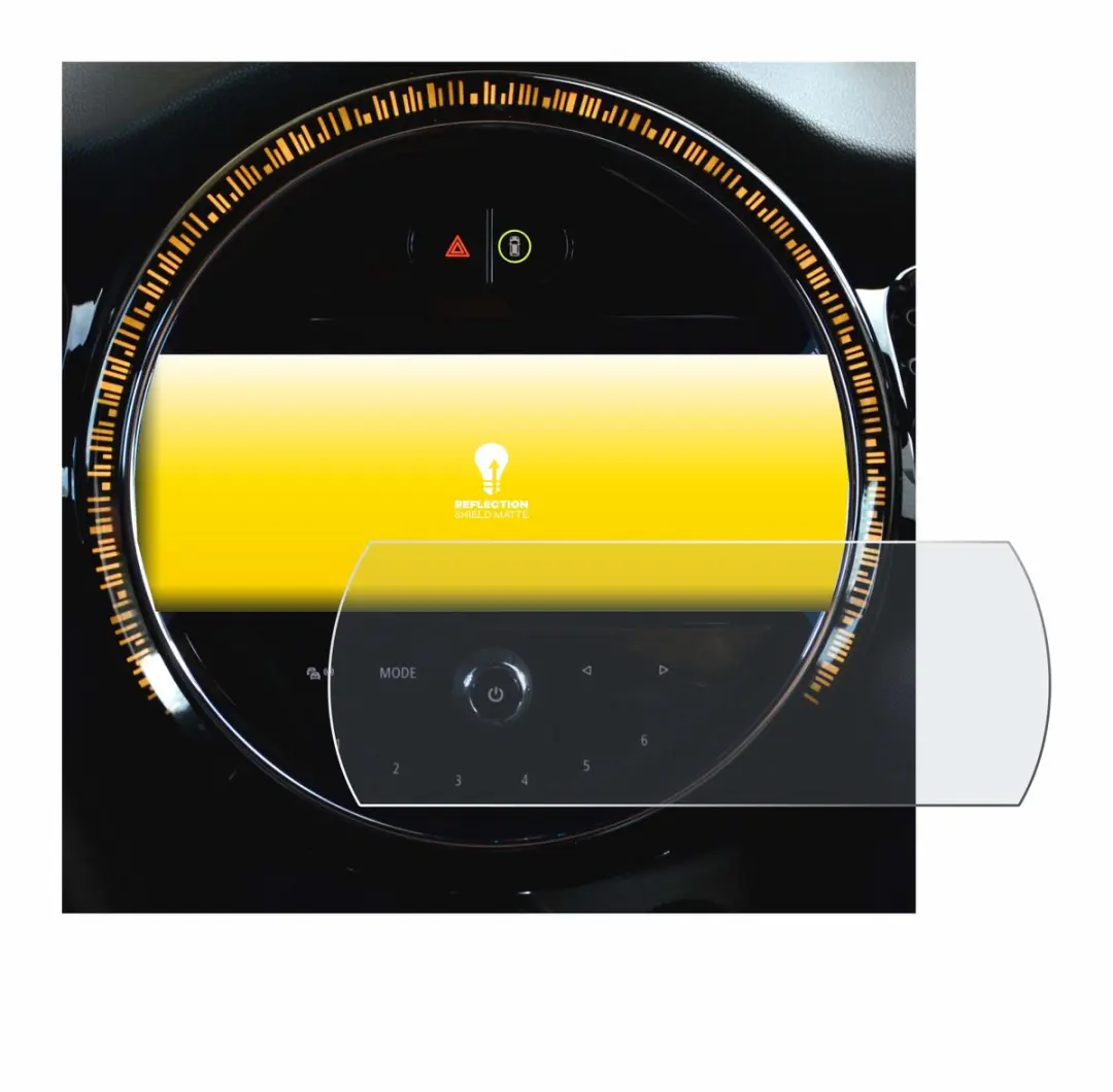 upscreen Reflection Shield Screenprotector Mini Cooper - afbeelding 5 van 6