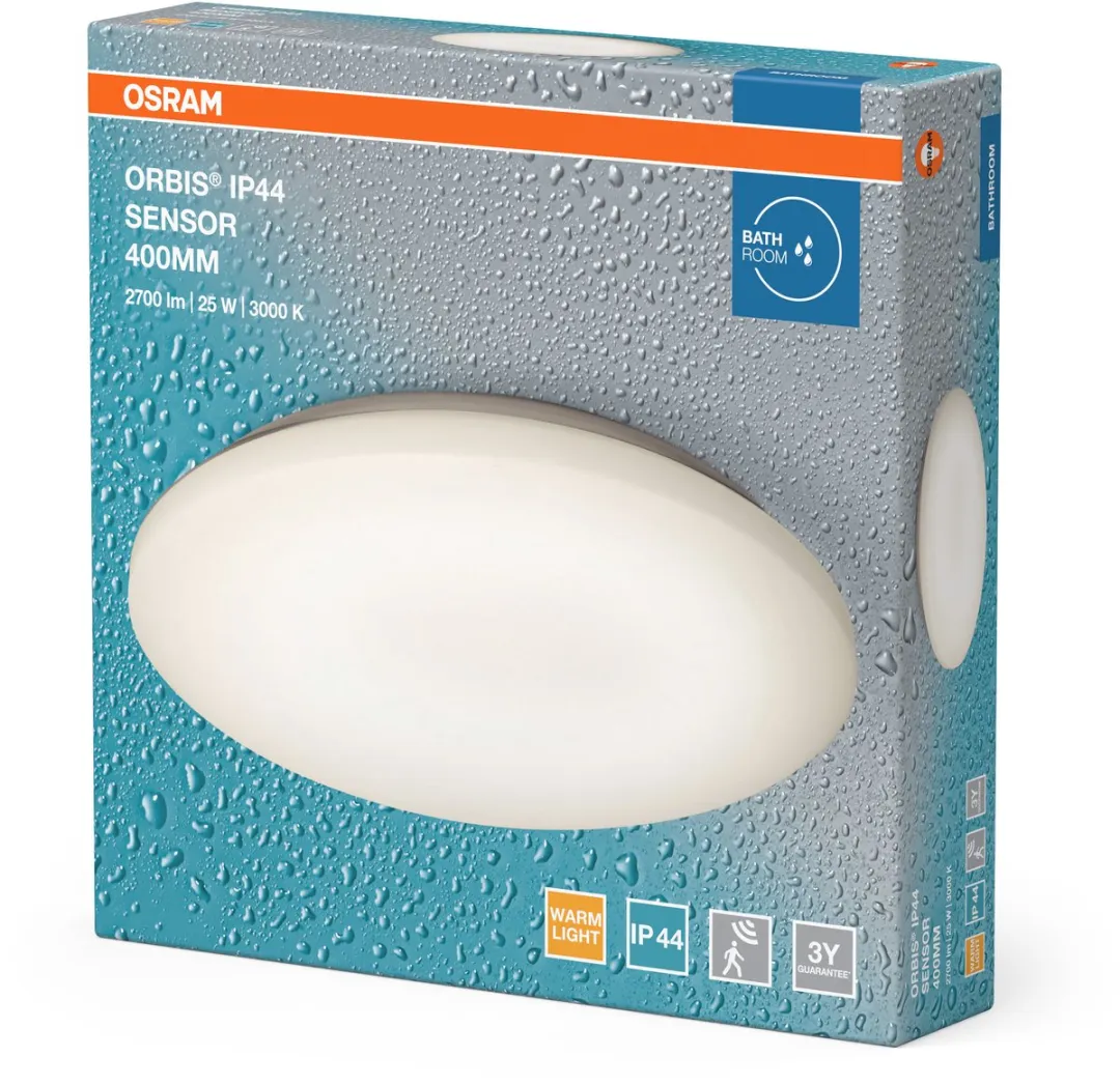 Osram Orbis Sensor Plafondlamp 400mm - IP44 - Warm Wit