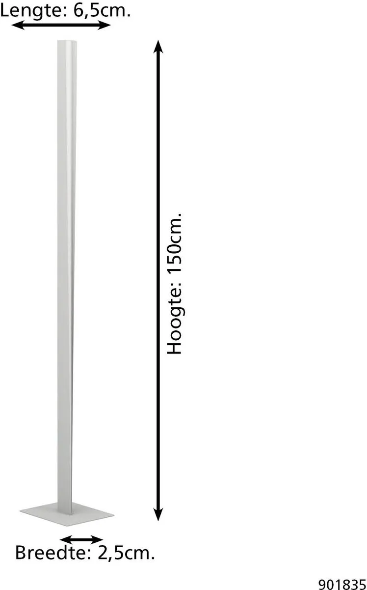 EGLO connect.z Bolognano-Z Vloerlamp 150cm - RGB & Wit - Dimbaar