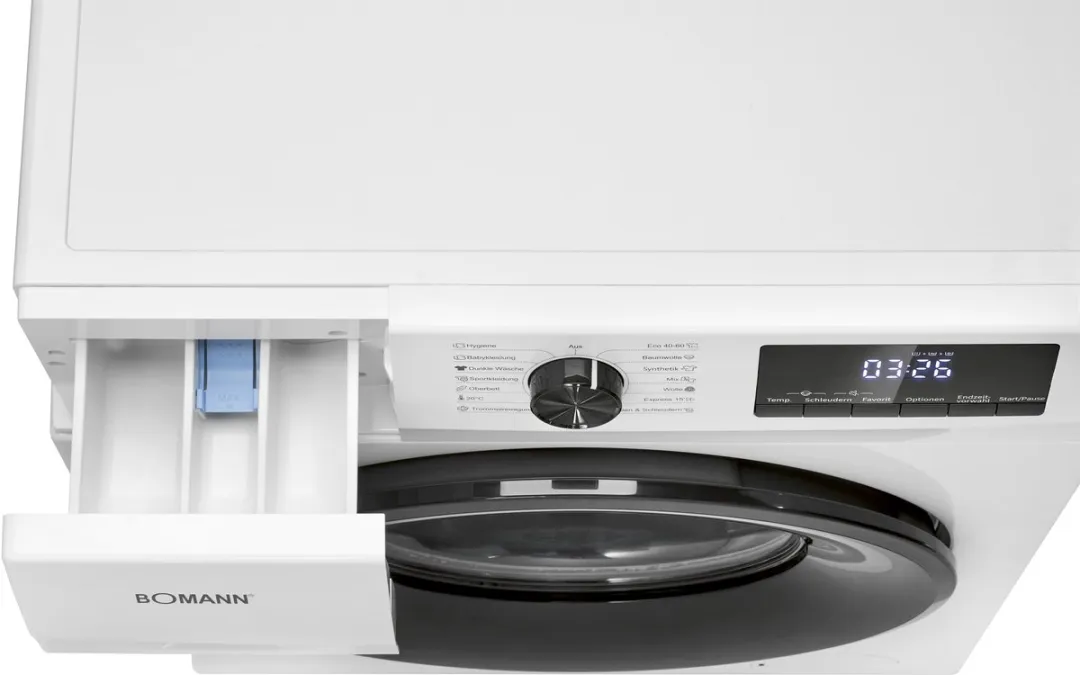 Bomann WA 7175 W Wasmachine 7 kg - 1400 toeren - 15 programma's - Wit - afbeelding 6 van 6