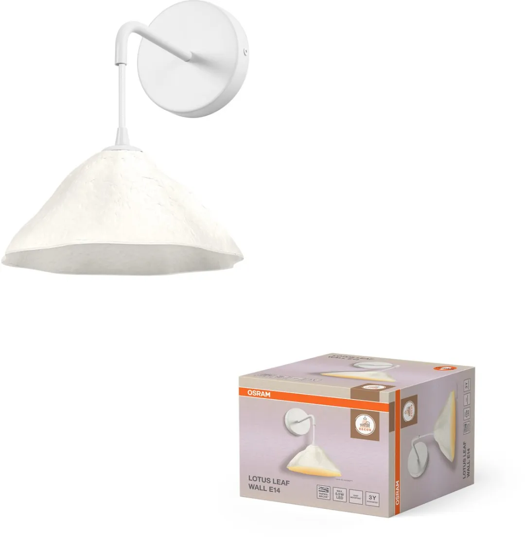 Osram Decor Lotus Leaf Wandlamp E14 - Wit