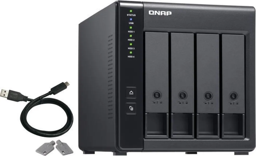 QNAP TR-004 4-Bay USB-C Gehäuse - Zwart