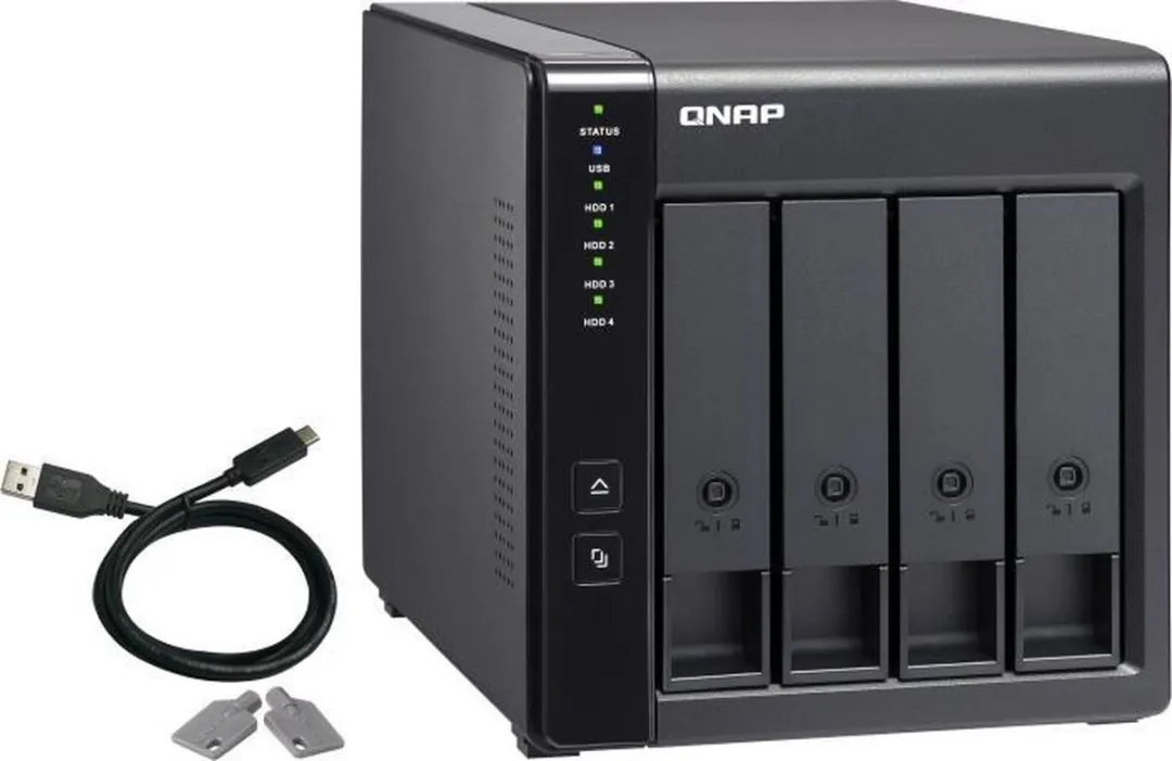QNAP TR-004 4-Bay USB-C Gehäuse - Zwart - afbeelding 6 van 6