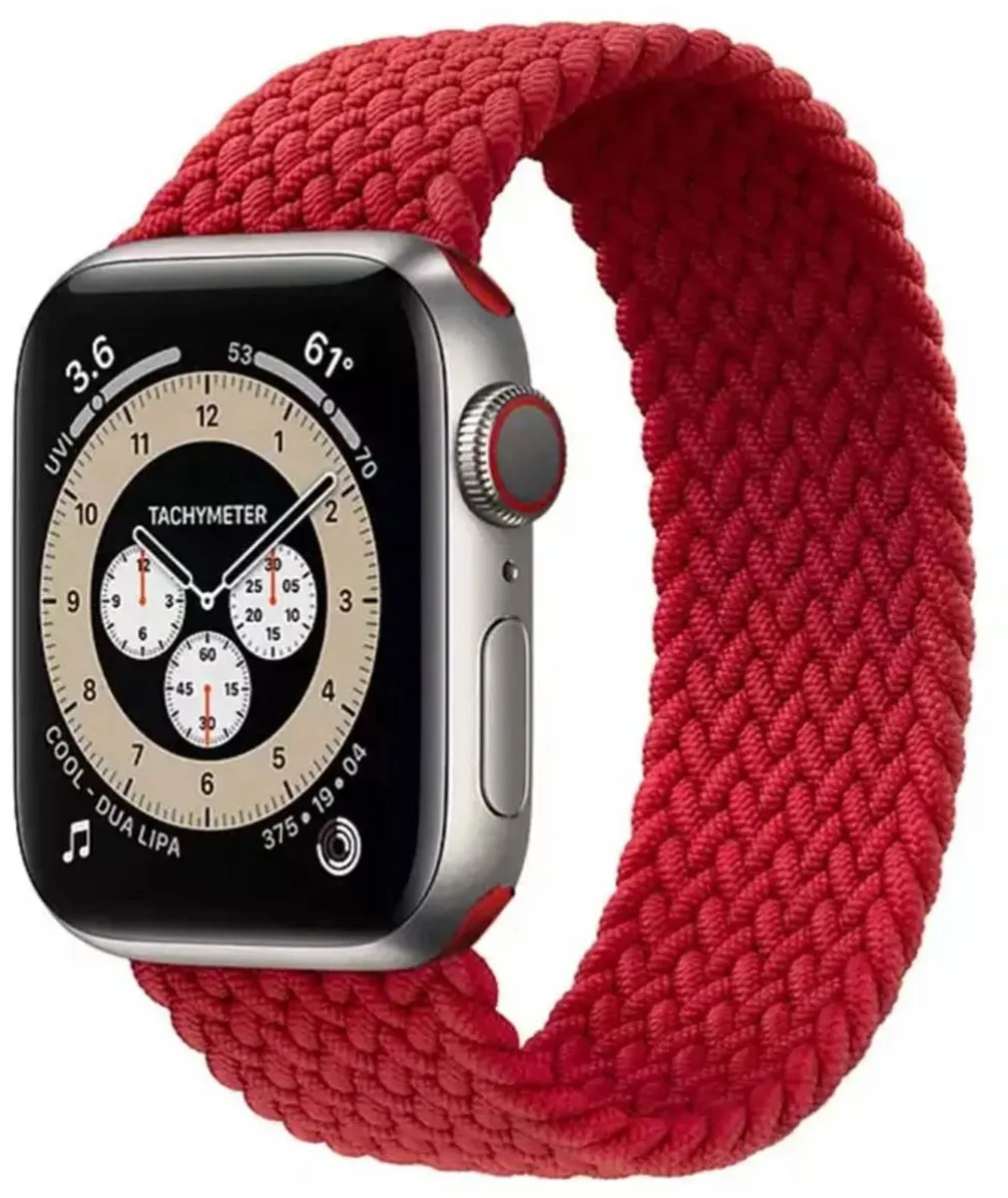 Apple Gevlochten Solobandje Rood