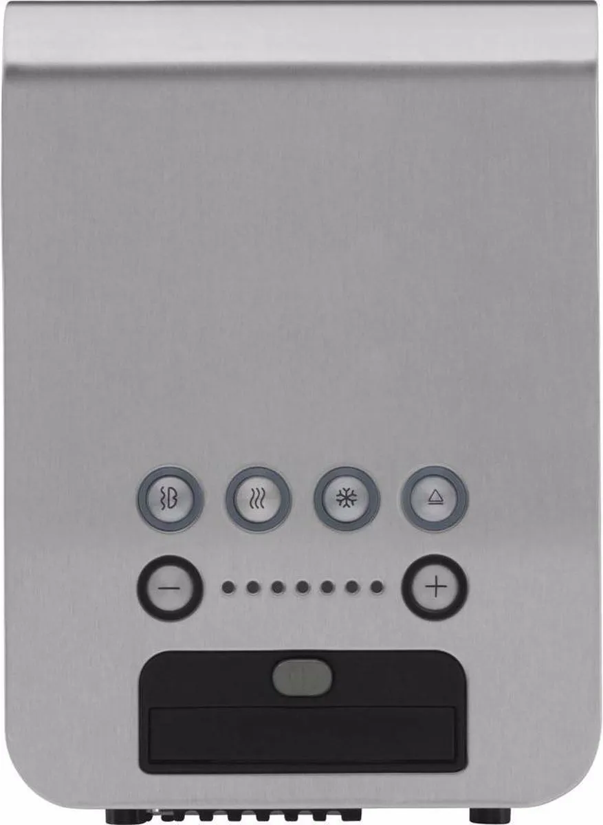 WMF Lono Glazen Broodrooster 1300W - 2 Sandwiches - Zilver