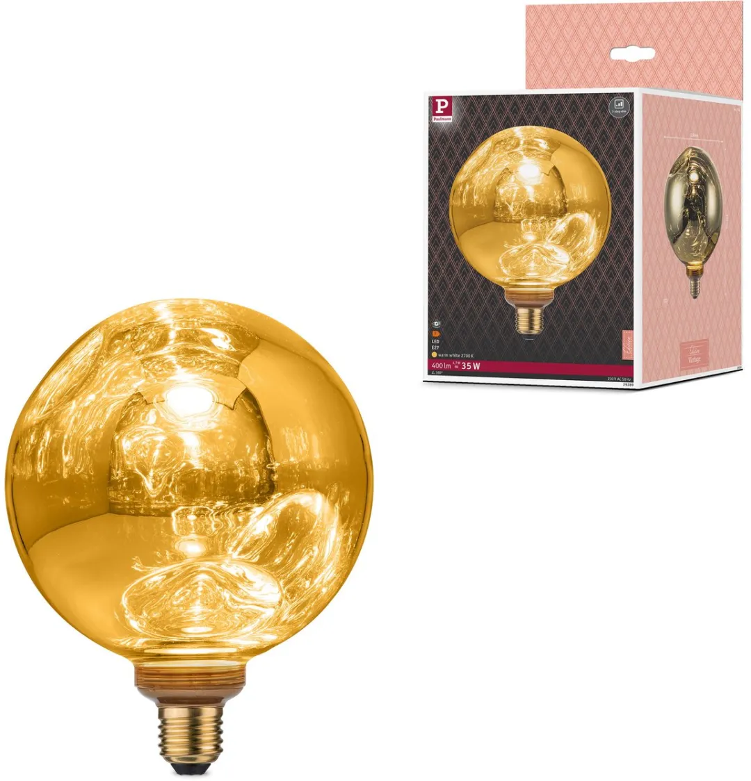 Paulmann Vintage Edition LED Globe E27 400lm Goud
