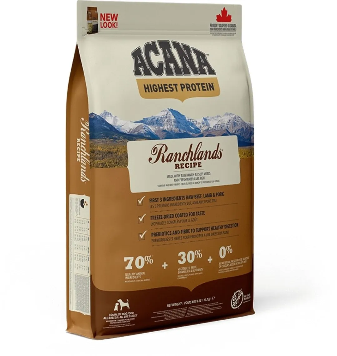 Acana Regionals Ranchlands Dog Rund&Lam&Varken - Hondenvoer - 6 kg