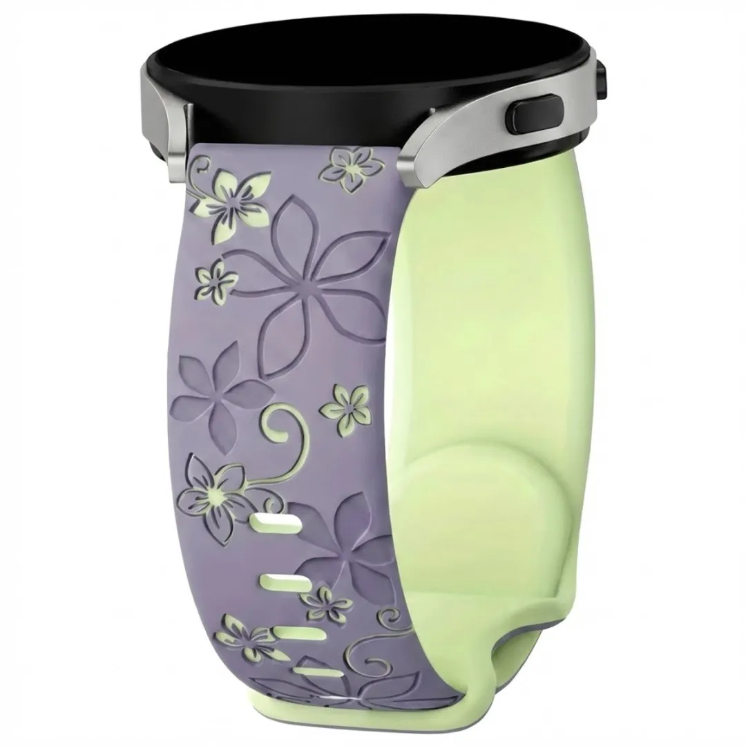 NUVEX Lavendel Limoen Silicone Horlogeband 22mm
