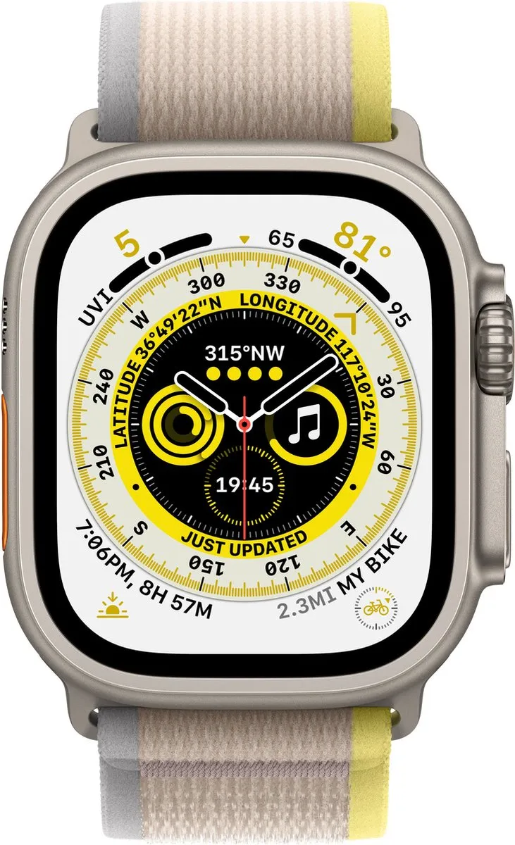 Apple Watch Ultra Trail Bandje 49mm Geel/Beige
