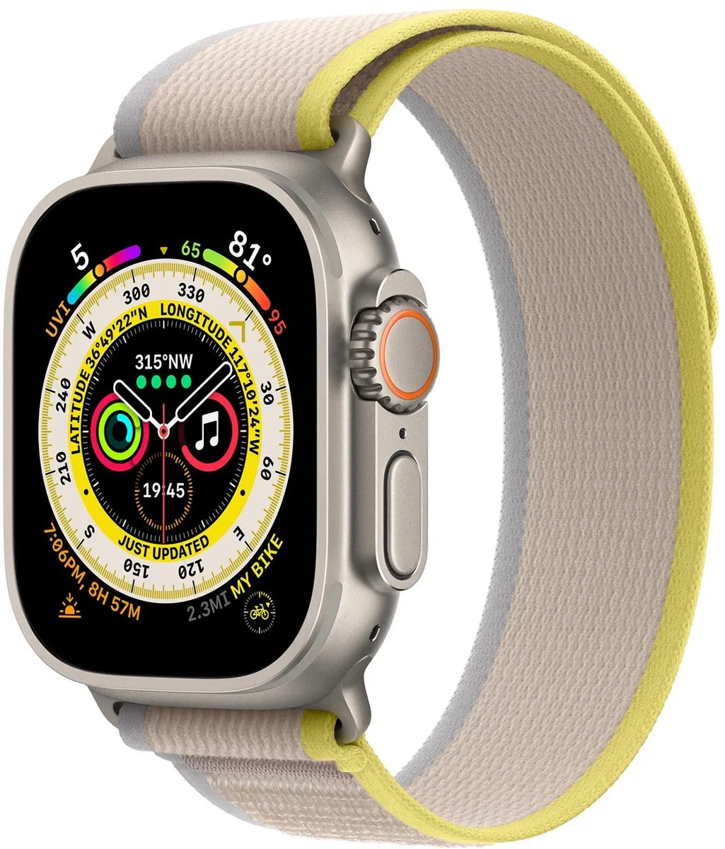 Apple Watch Ultra Trail Bandje 49mm Geel/Beige