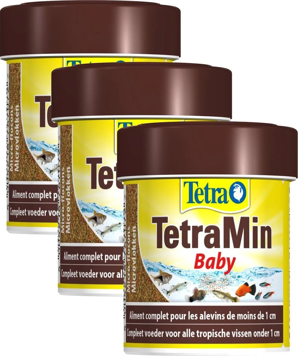 Tetra Tetramin Baby Bio Active Vissenvoer - 3x66ml