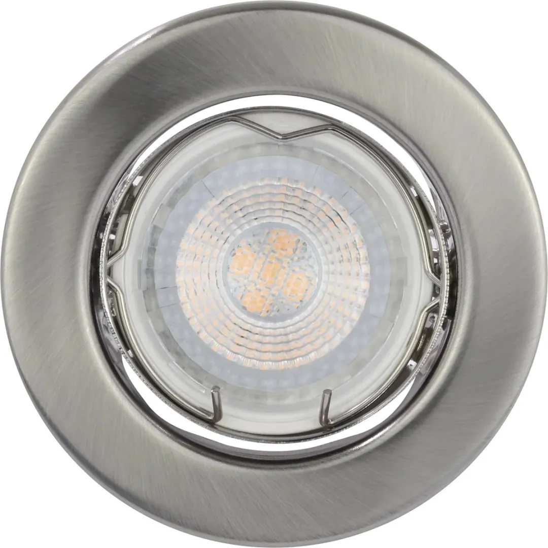 Nordlux Canis Downlight 4,9W LED GU10 - 3 Stuks - Brushed Nickel - 4000K - afbeelding 3 van 4