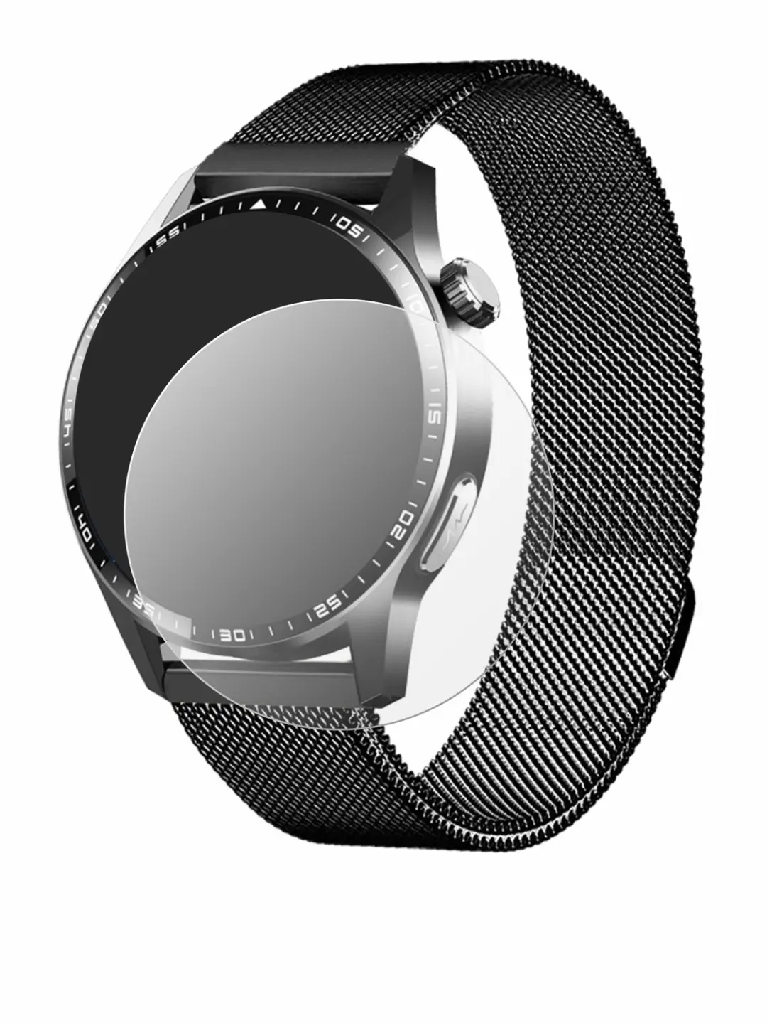 upscreen Mopuea Smartwatch Screenprotector 2964785 - Mat - afbeelding 5 van 6