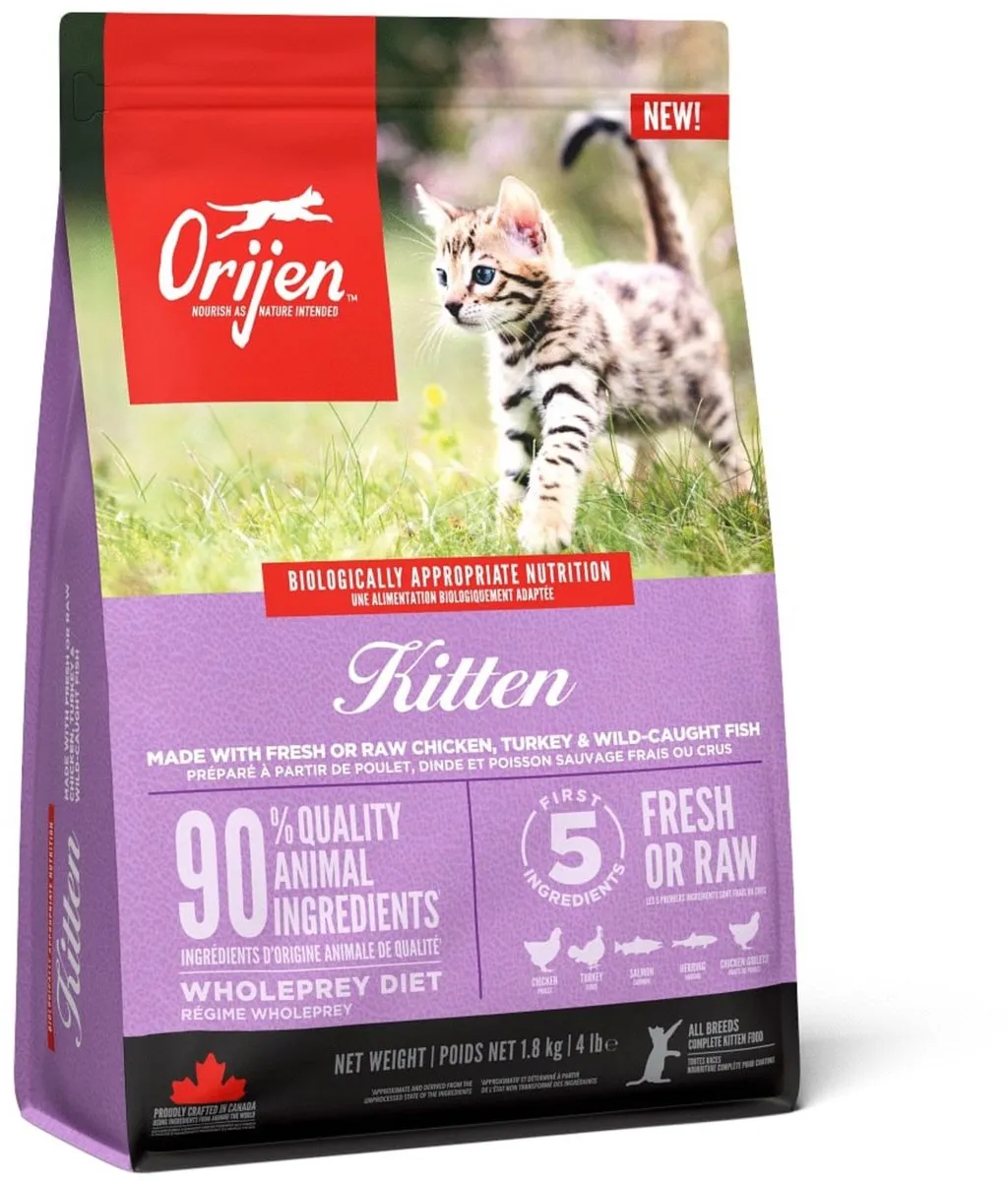 Orijen Kitten Kip Kalkoen Zalm Kattenvoer 1.8kg