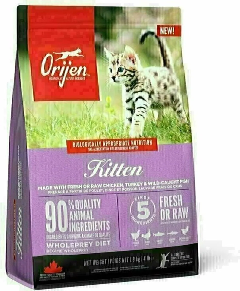 Orijen Kitten Kip Kalkoen Zalm Kattenvoer 1.8kg