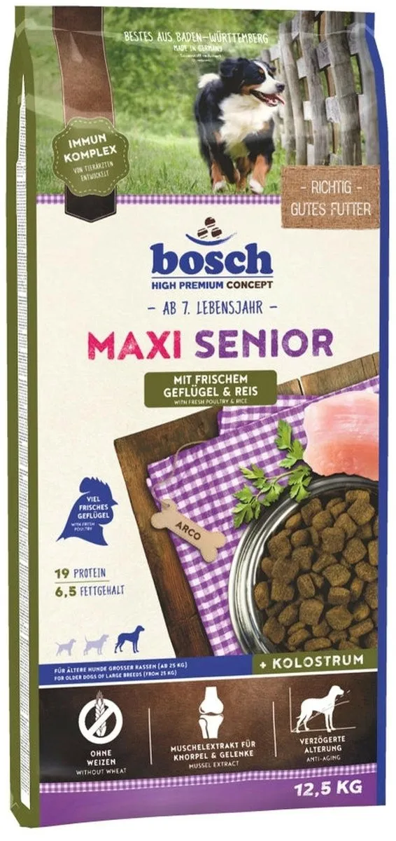 Bosch Maxi Senior Geflügel Hondenvoer 12,5 kg - afbeelding 3 van 4