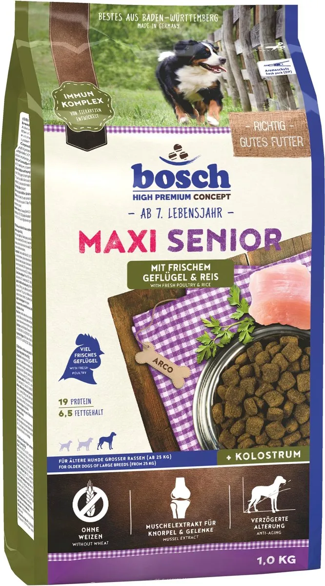 Bosch Maxi Senior Geflügel Hondenvoer 12,5 kg