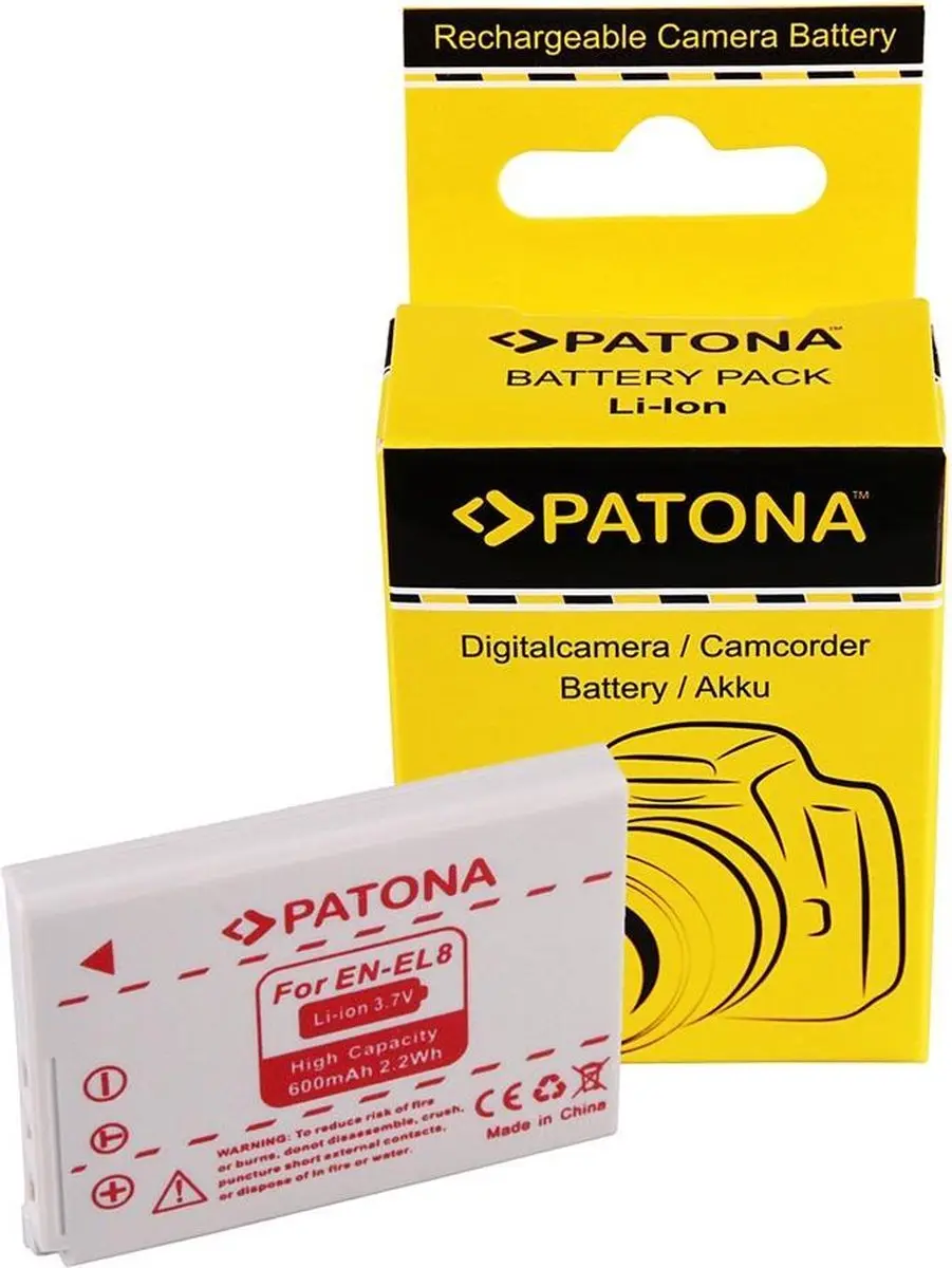 Patona EN-EL8 Accu voor Nikon Coolpix