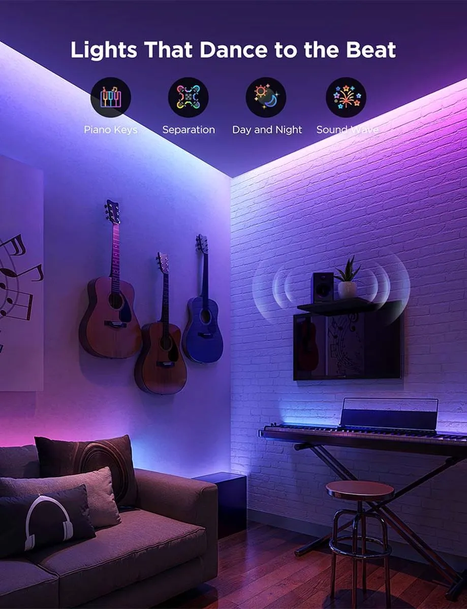 Govee Strip Light 2 Pro RGBIC 5m - Transparant - afbeelding 6 van 6