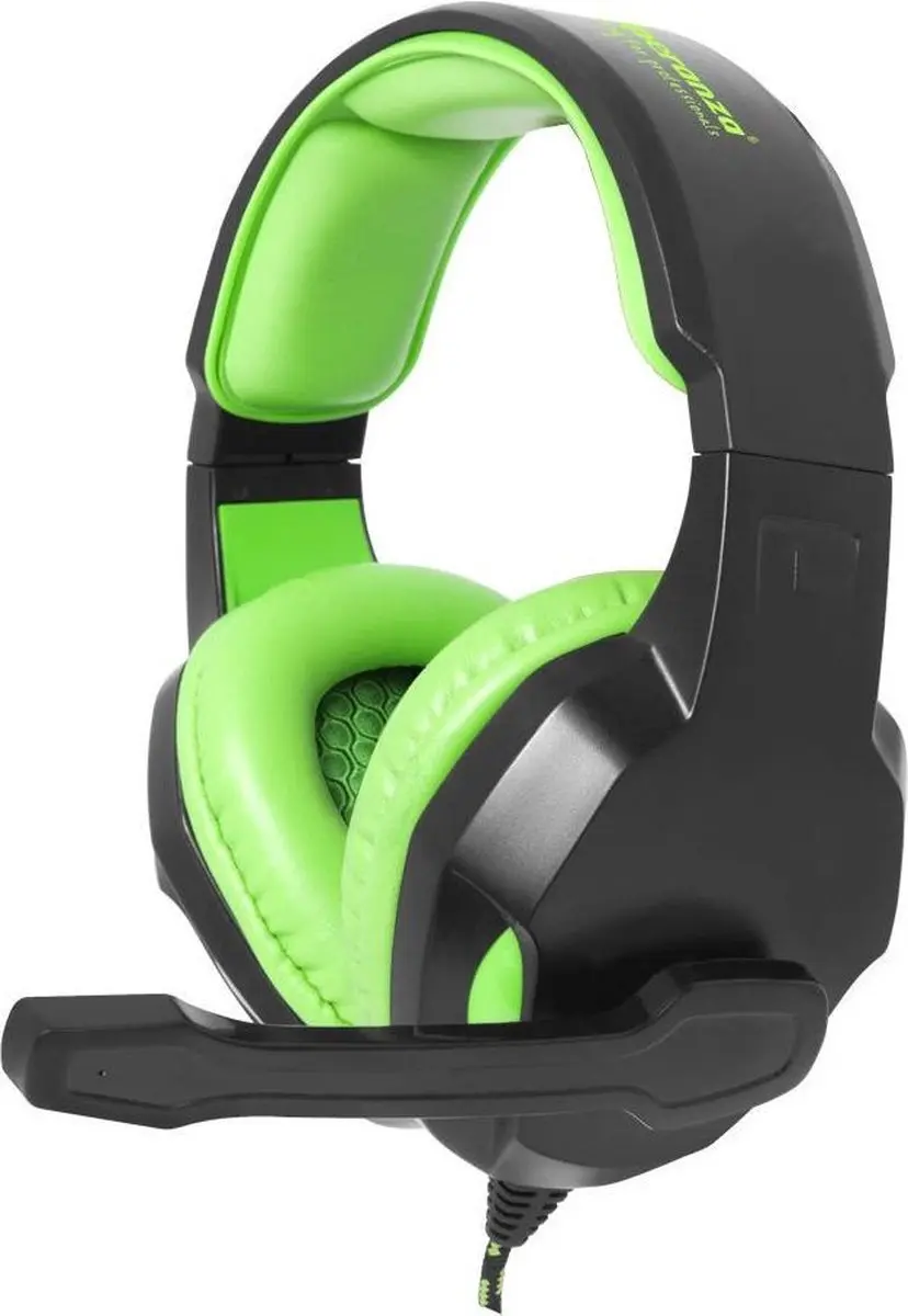 Esperanza Cobra EGH350G Gaming Koptelefoon - Zwart/Groen - afbeelding 2 van 5