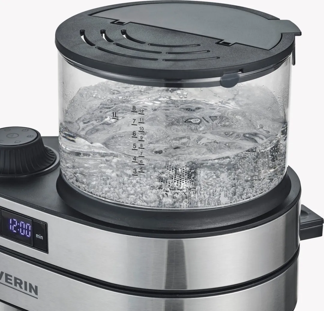 Severin Caprice KA 5762 Halfautomatisch Koffiezetapparaat 8 Kopjes - 1,2L - Zwart/RVS