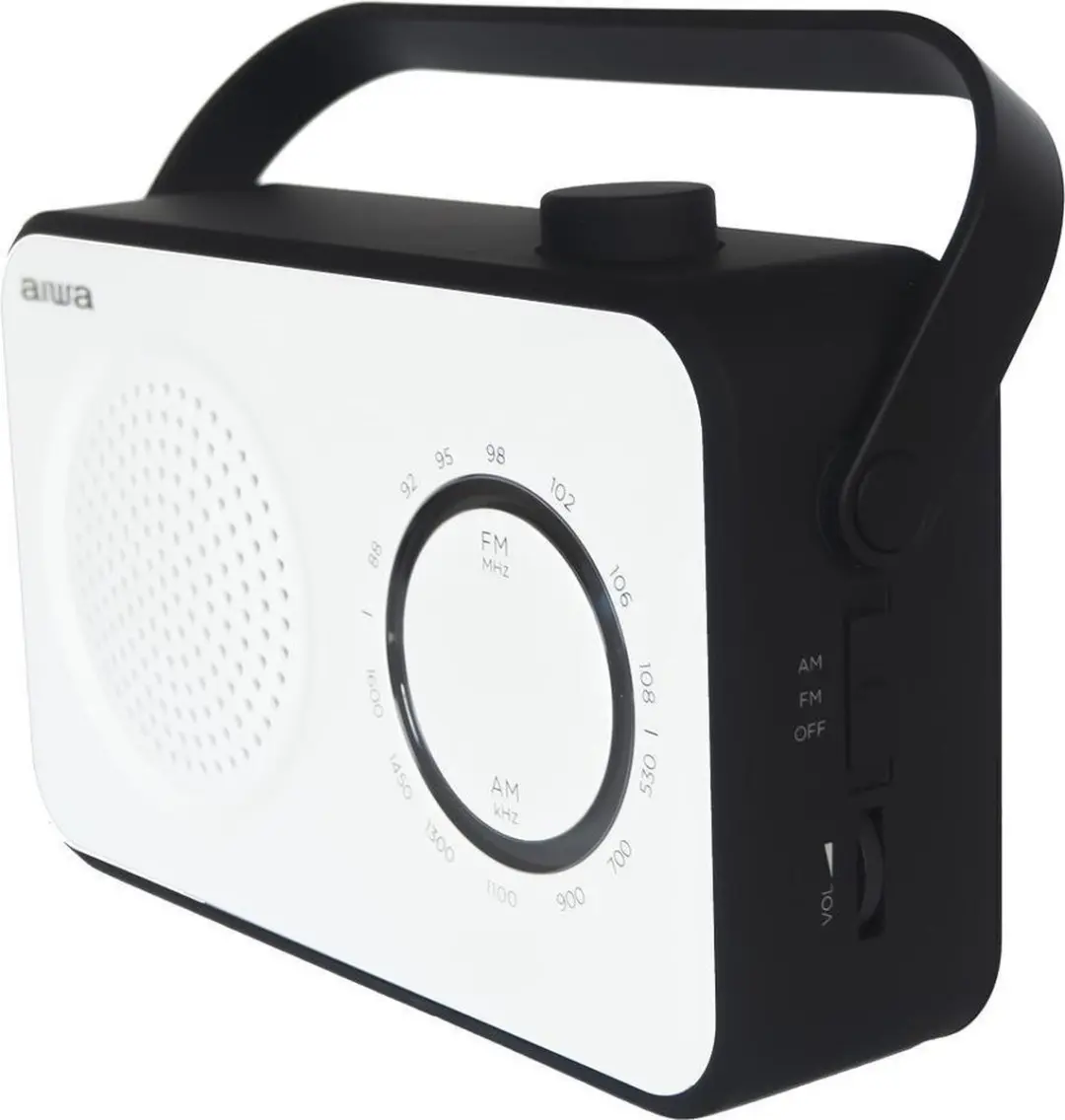 Aiwa R-190BW Draagbare Radio - Wit - afbeelding 2 van 6