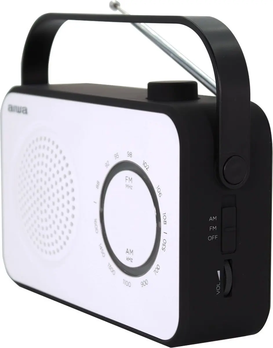 Aiwa R-190BW Draagbare Radio - Wit - afbeelding 4 van 6