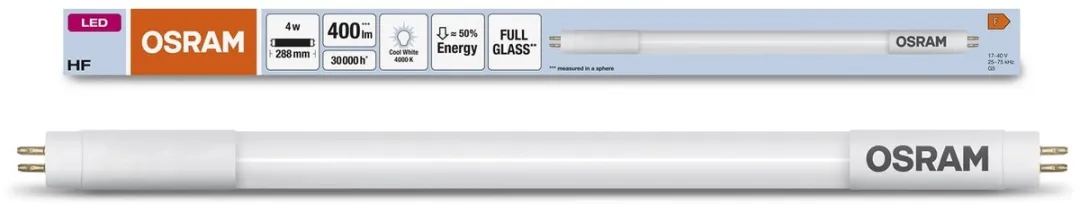 Osram LED Buis T5 HF Standard Output 4W 400lm - 840 Koel Wit - afbeelding 6 van 6