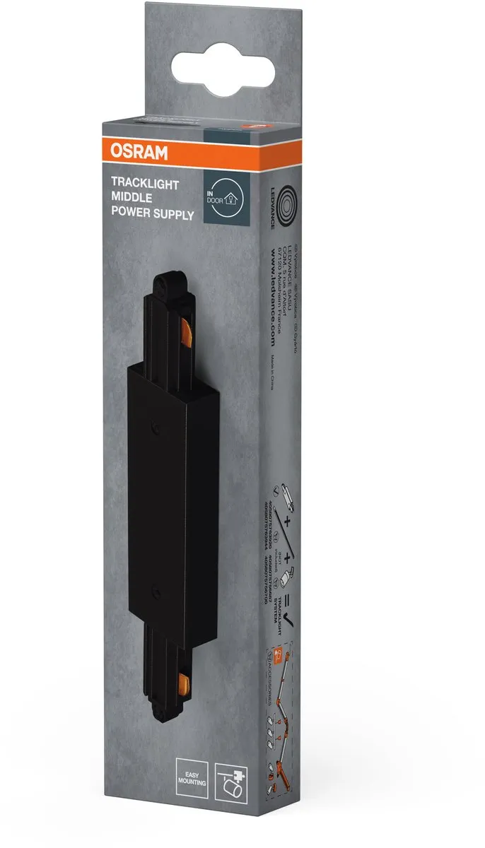 Osram Tracklight Middle Voeding - Zwart - afbeelding 6 van 6