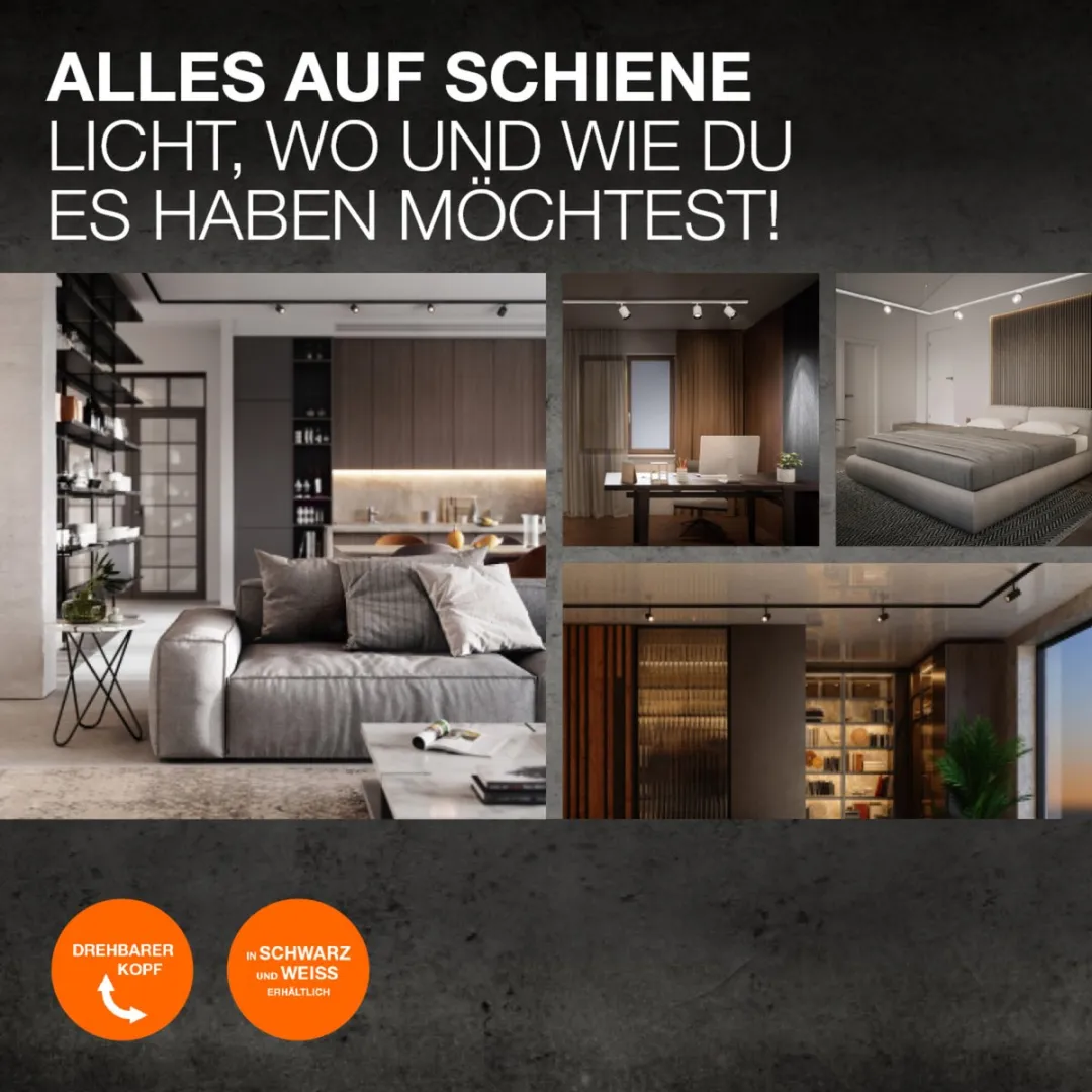 Osram Tracklight Middle Voeding - Zwart