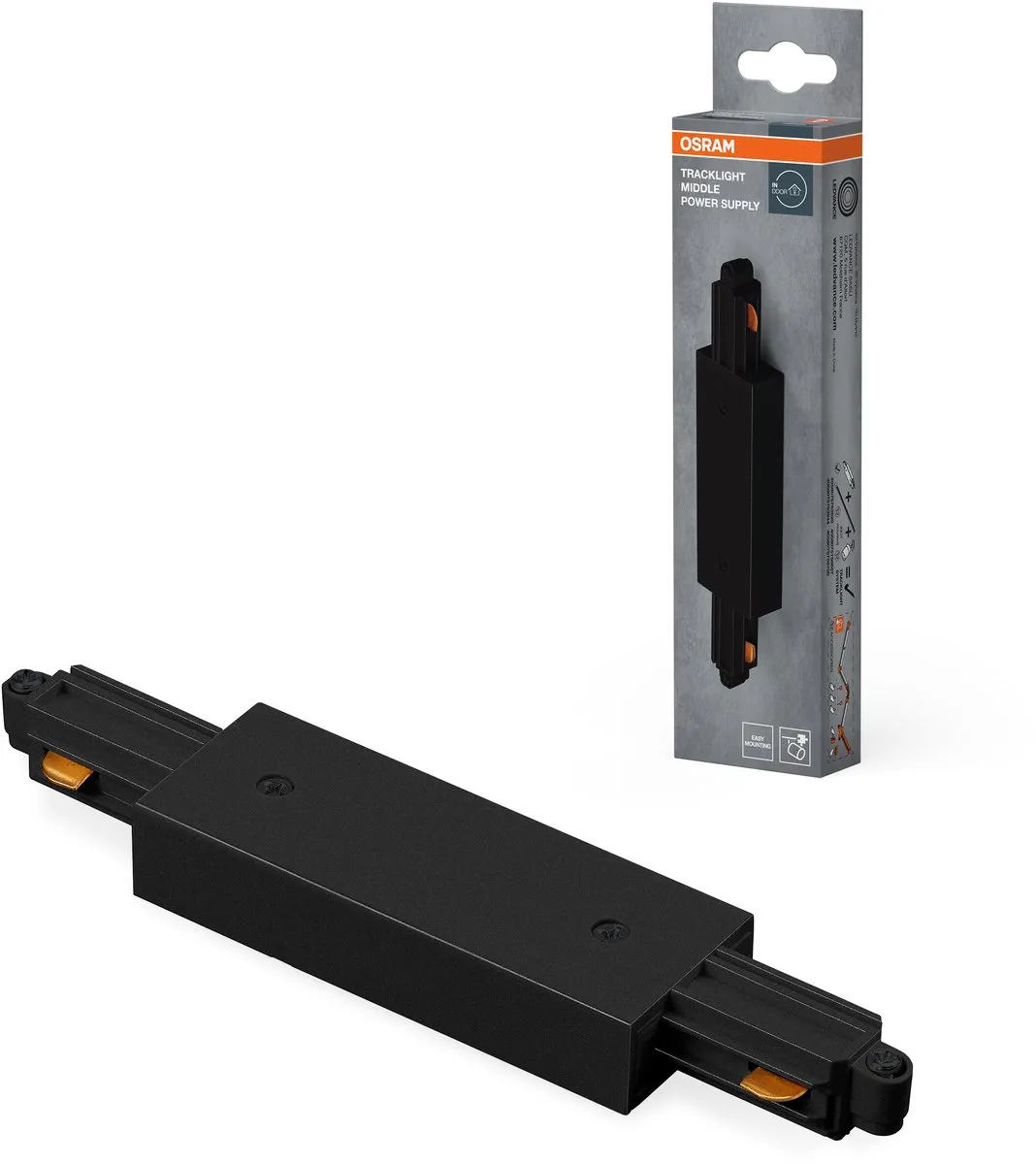 Osram Tracklight Middle Voeding - Zwart