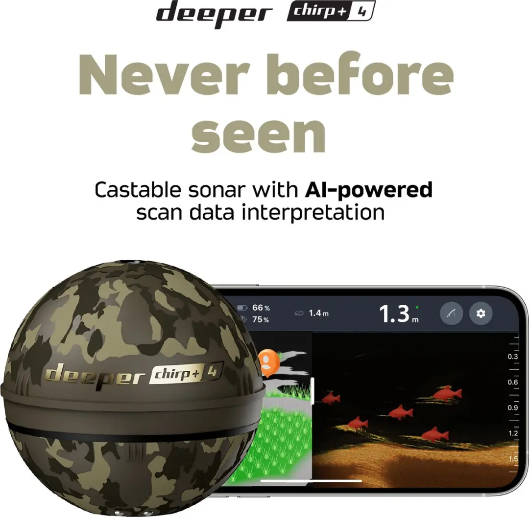Deeper CHIRP+ 4 FNG0071 AI Visvinder - Zwart - afbeelding 6 van 6