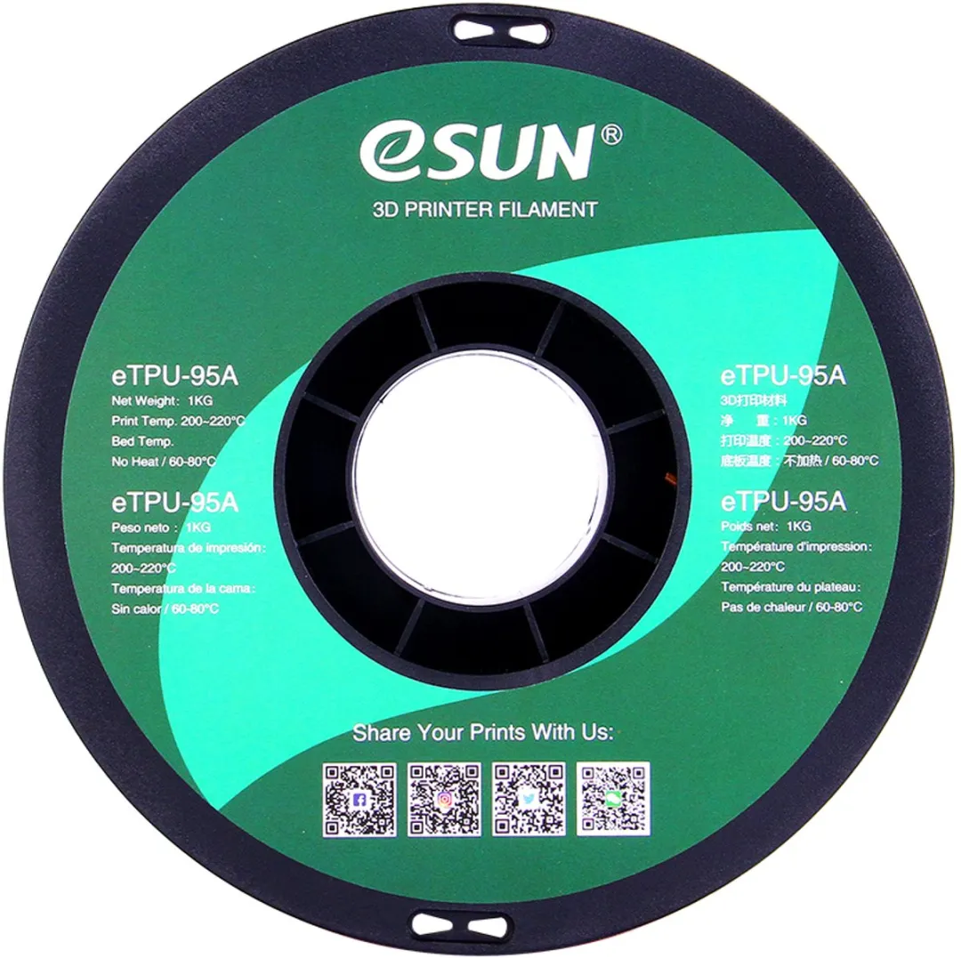 ESUN eTPU-95A Filament 1.75mm Grijs 1kg